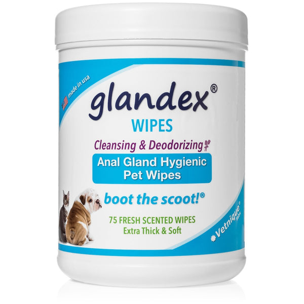 Glandex® Anal Gland Pet Wipes - 75 ct Fresh Scented Wipes - Australia